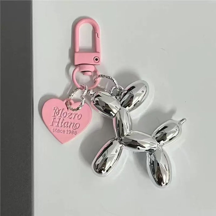 Wholesale Heart Balloon Dog Keychain Dark Cool Bag Pendant