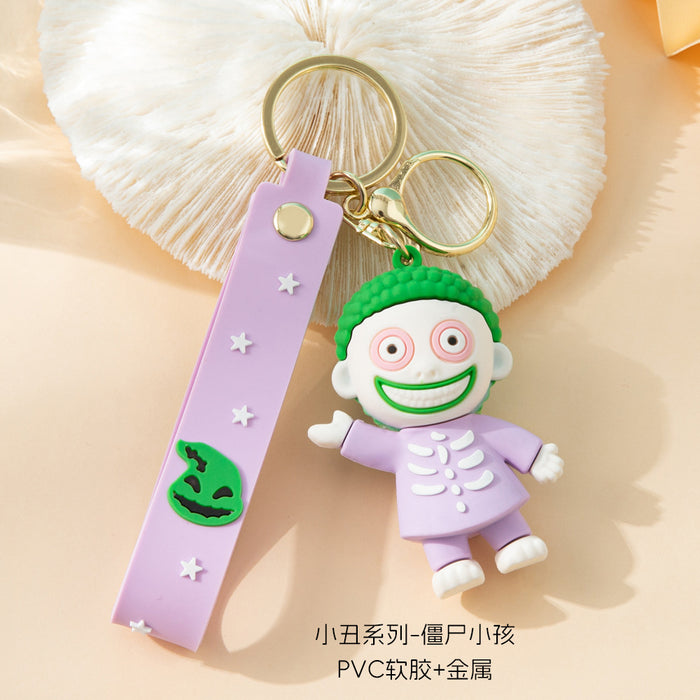 Wholesale Halloween Cartoon Doll Silicone Keychain JDC-KC-YueY009