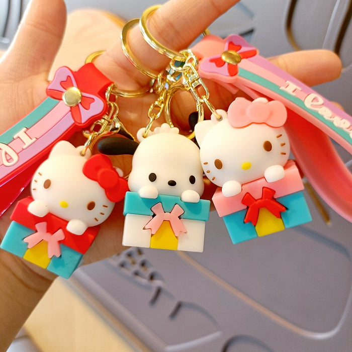 Wholesale Cartoon Silicone Doll Keychain JDC-KC-MingT173