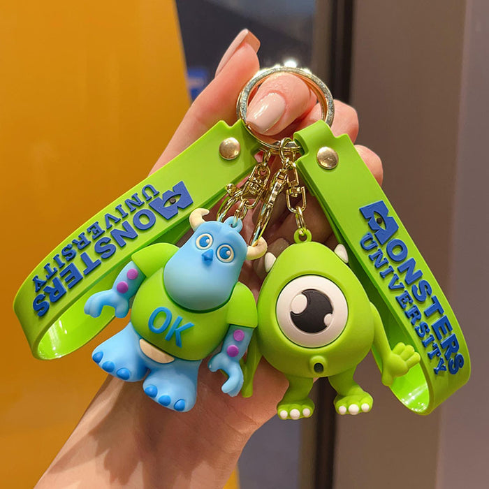 Wholesale Creative cartoon car key chain  cute couple bag doll