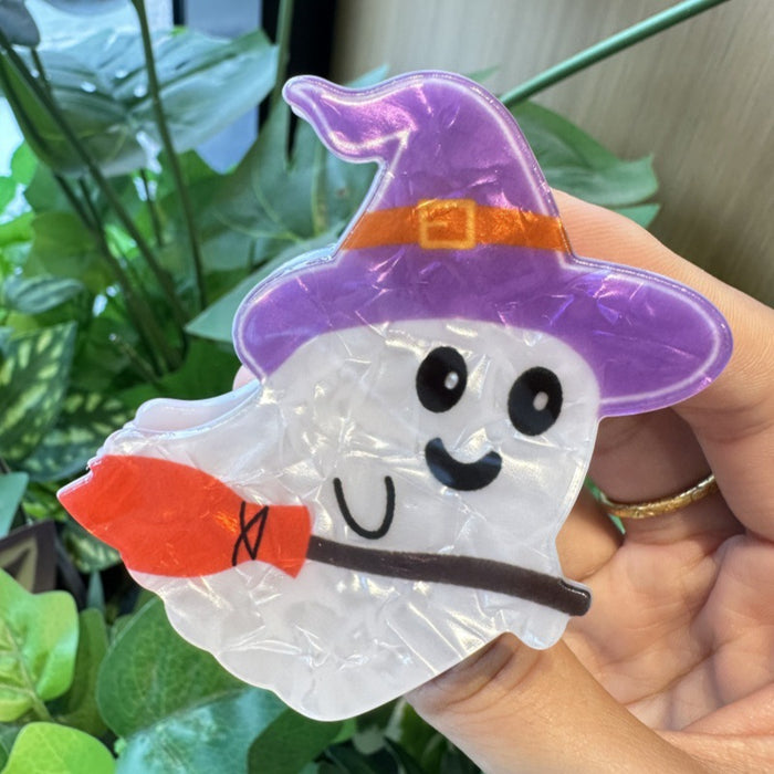 Wholesale Playful witch clip fun ponytail clip personality  hairpin cute half-hair shark clip