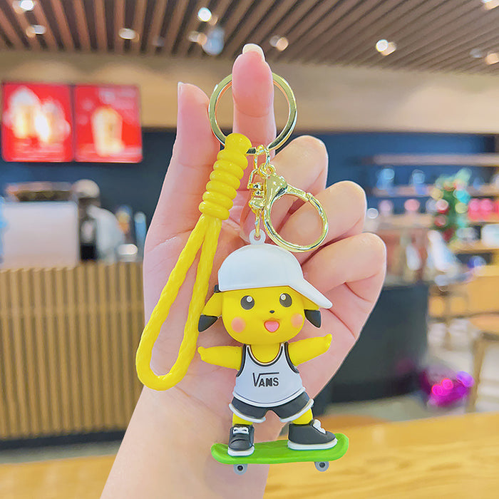 Wholesale Cartoon Silicone Doll Keychain JDC-KC-MingT033