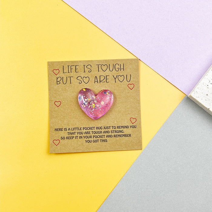 Wholesale Gradient Heart Pocket Decorations Hug Card