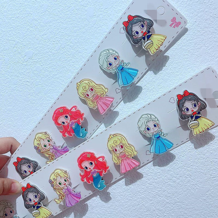 Wholesale 10pcs Princess small rubber band tie children' s acrylic hair band