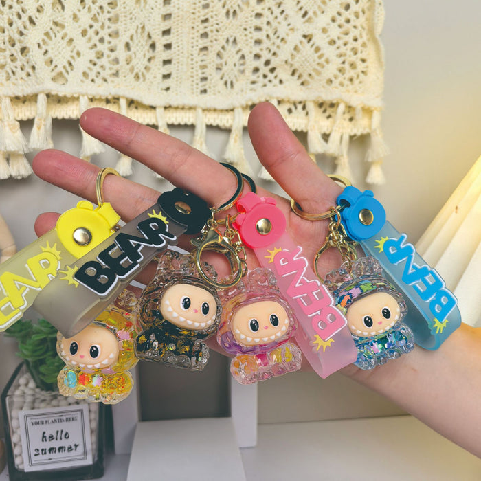 Wholesale Liquid-Filled Quicksand Keychain
