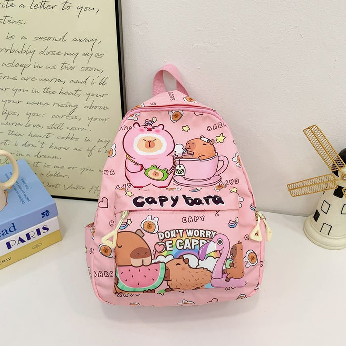 Wholesale  Printed Trendy Backpack Junior High School and Primary School Schoolbag Large Capacity Decompression Backpack Cute Student Bag