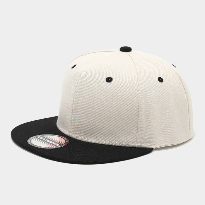 Wholesale Two-tone color block hip-hop cap unisex flat-brimmed baseball cap