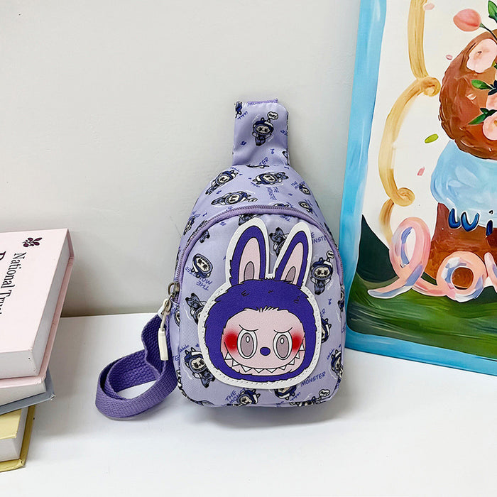 Wholesale Children' s cute cartoon chest bag crossbody bag casual backpack travel small breast bag