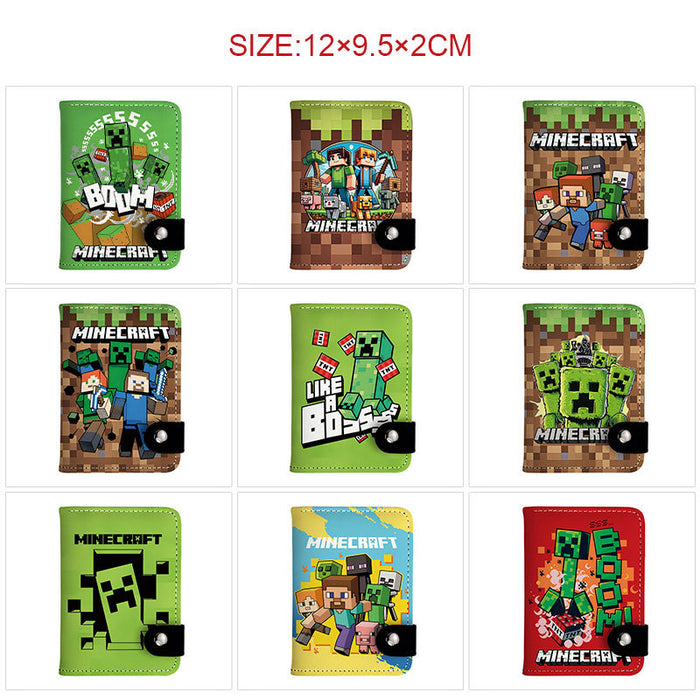 Wholesale Cartoon Theme Vertical PU Bifold Snap Wallet With Card Slots And Coin Pocket Casual Streetwear Accessory For Resale