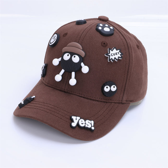 Wholesale Cute Baby Baseball Cap Coal Ball Design Fashion Hip Hop Hat For Kids Boys Girls