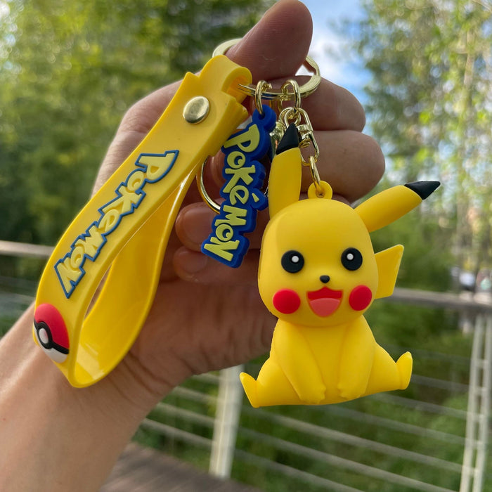 Wholesale PVC keychain, cute anime couple keychain, women's handbag pendant, car accessories wholesale