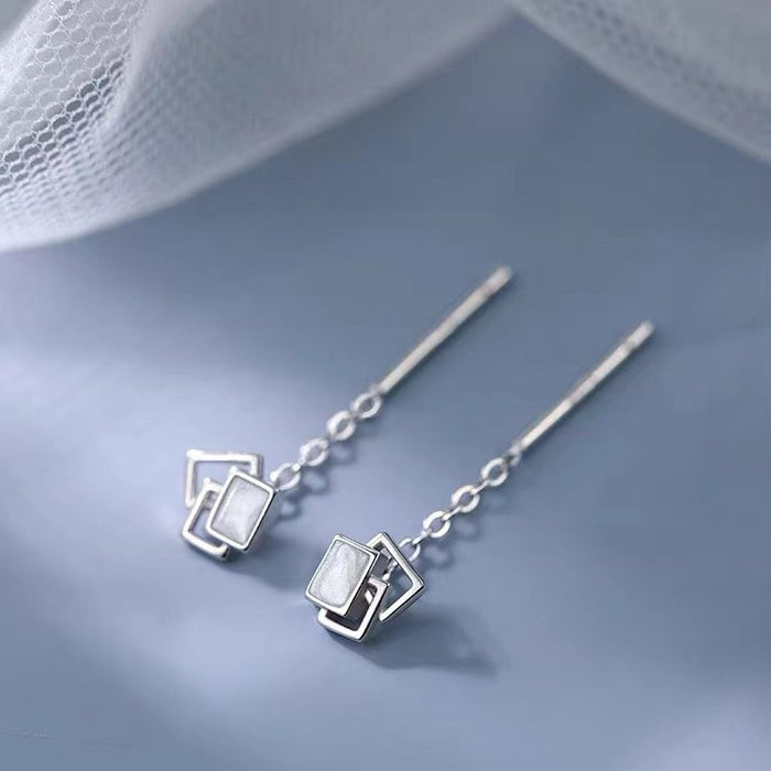 Wholesale  925  Silver Needle Geometric Ear Line Earrings Women's Earrings