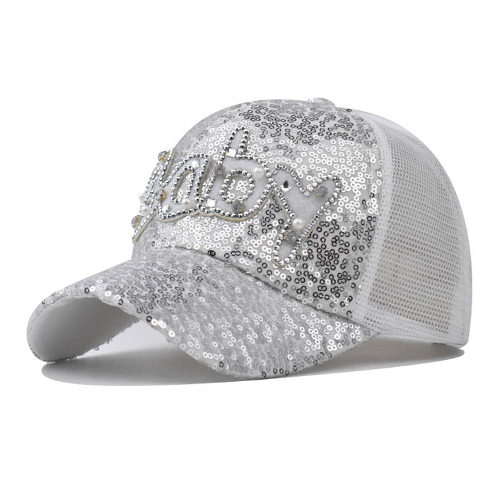 Wholesale Breathable Sequin Baseball Cap JDC-FH-ErXu004