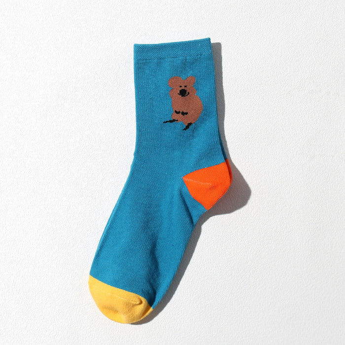 Wholesale Socks cotton tube new cartoon versatile cute cotton socks