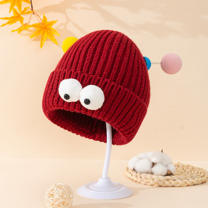 Wholesale Monster Cartoon Big Eyes Autumn and Winter Knitted Beanie JDC-FH-SNa002