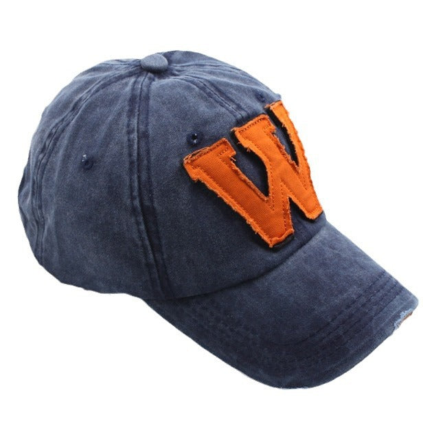 Wholesale Washed denim sun shading duck tongue hat, new men's and women's baseball caps