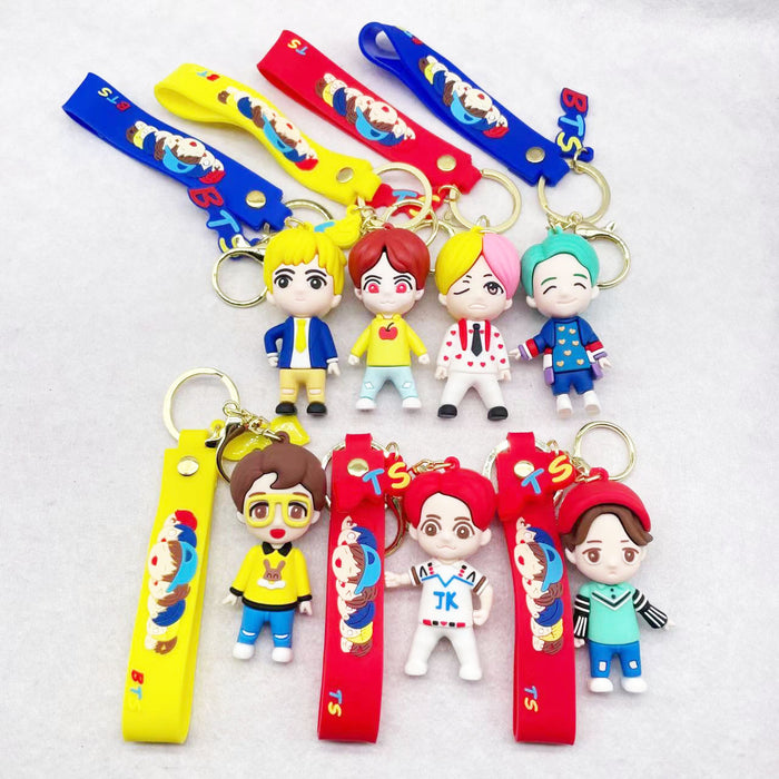 Wholesale Cartoon Soft Plastic Doll Keychain JDC-KC-LiangQ008