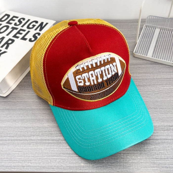 Wholesale Baseball Cap Hip-Hop Mesh Breathable Large Brim Peaked Cap for Adults