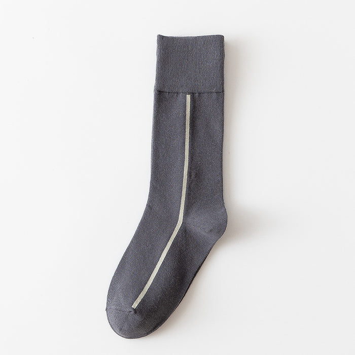 Wholesale Simple, light luxury, personalized socks, mid tube socks, cotton versatile line socks
