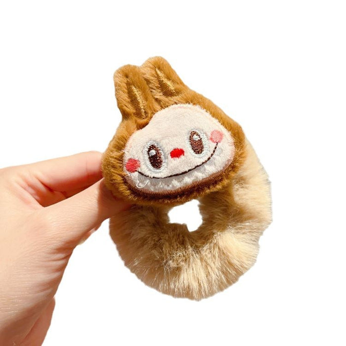 Wholesale Cartoon Cute Plush Rubber Band Hair Band Furry Children' s Sweet and Non-Harmful Hair Headband Hair Care