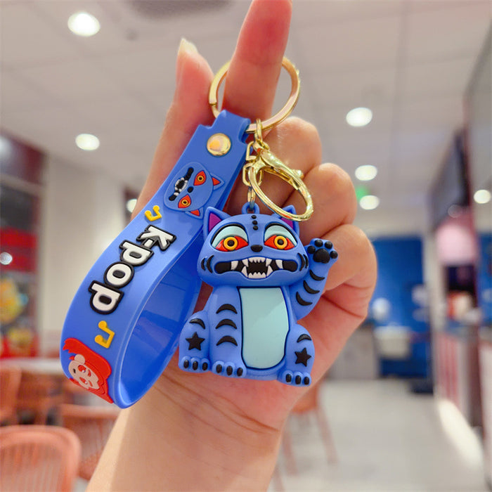 Wholesale Witch Hunter Group Keychain Pendant Purple Hair Bag Charm Trendy MOQ≥2