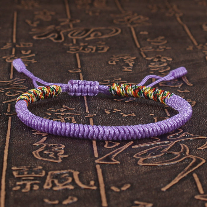 Wholesale Hand woven Ethnic Style Diamond Knot Red Rope Bracelet Hand Rope Miyuki JDC-BT-SX002