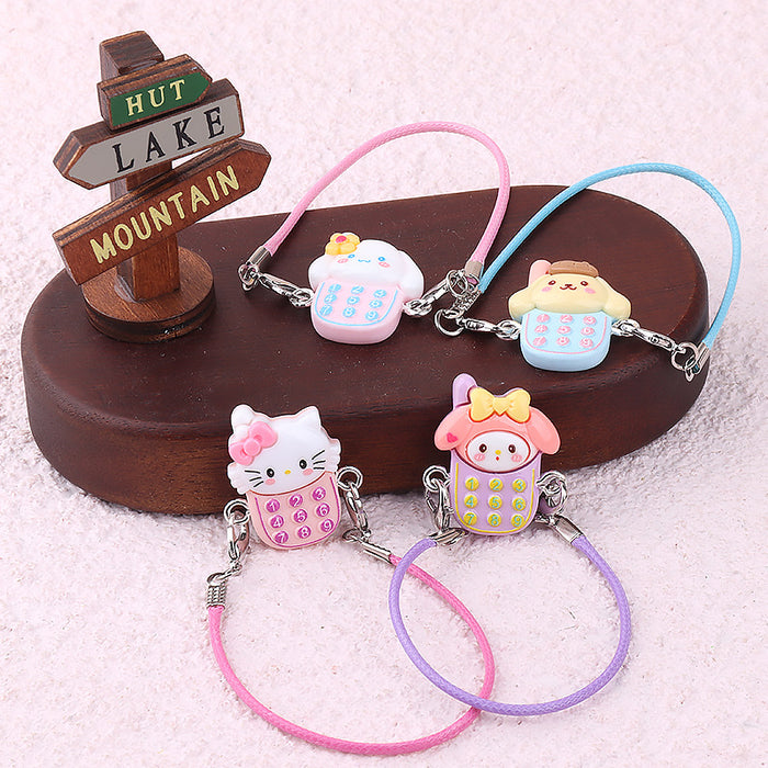 Wholesale Cartoon Mini Mobile Phone Hanging Keychains