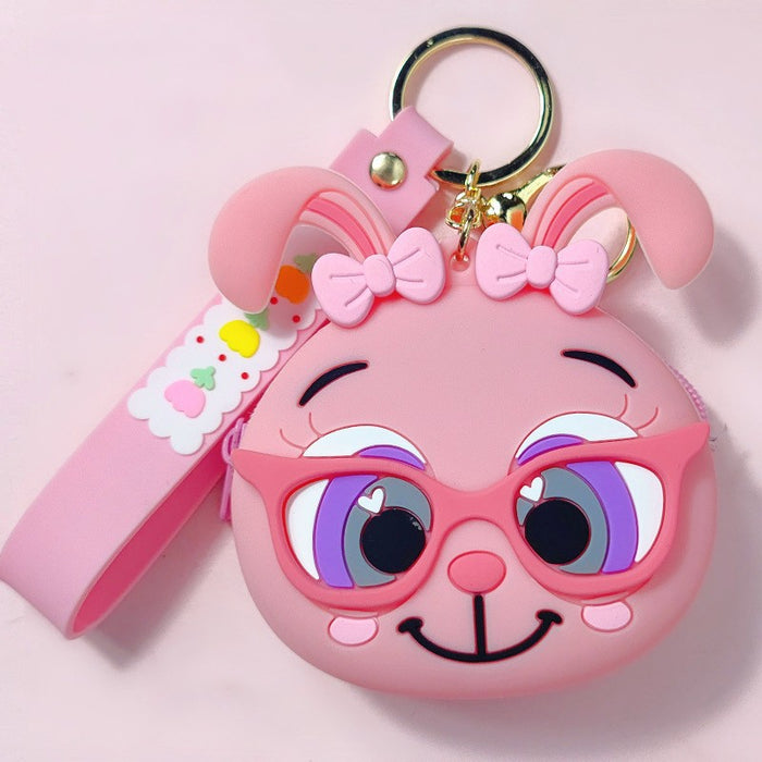 Wholesale   cartoon  keychain cute  coin purse pendant