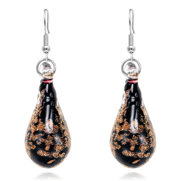 Wholesale Water droplet pendant, glass earrings, jewelry pendant, earring pendant