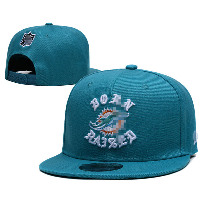 Wholesale Football Team Hat  Embroidered Flat-Brimmed Hat Outdoor Sun Protection Visor