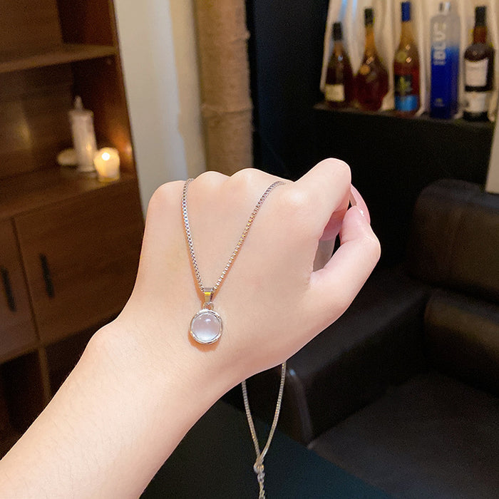 Wholesale Titanium Steel Micro Inlaid Zircon Clavicle Chain