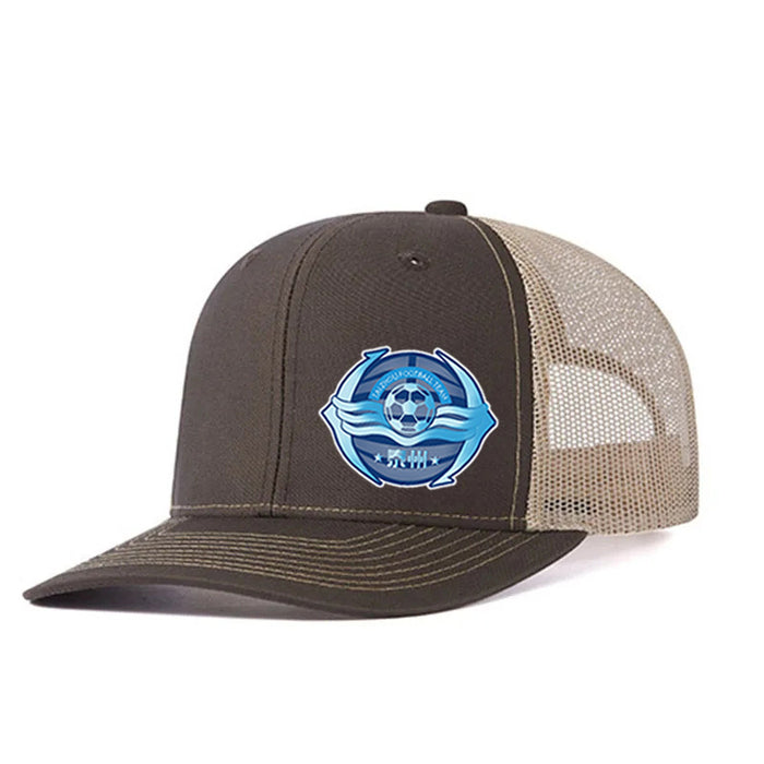 Wholesale football logo hat adult sports leisure mesh hat summer sun protection breathable