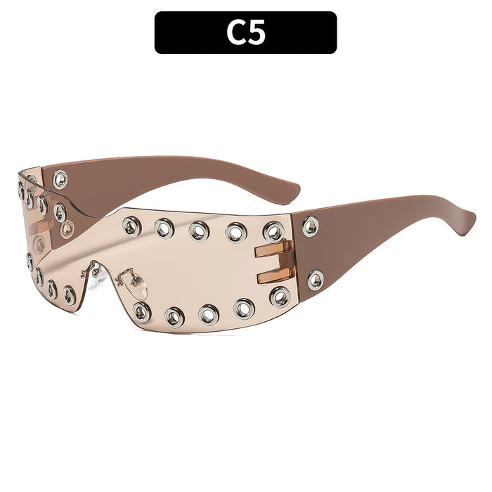 Wholesale Punk Studded Sunglasses UV400 Sun Protection Fashion Accessory Gift Boutique