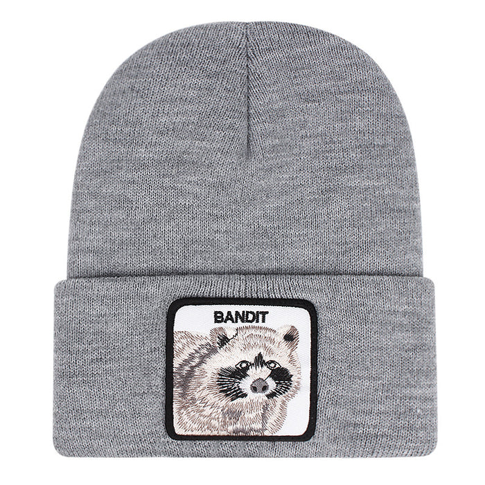 Wholesale Knitting Embroidery Acrylic Cartoon Fashionhats Winter Warm JDC-FH-JingK005