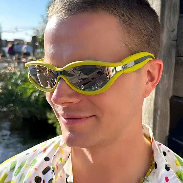 Wholesale Fashionable men's sunglasses, large frame sunglasses, personalized UV resistant glasses