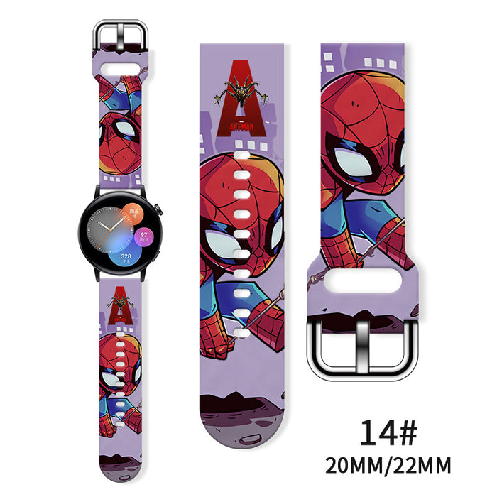 Wholesale Printed Silicone Watch Strap Wrist Strap JDC-WD-NuoQi065