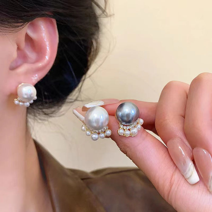Wholesale Cat Claw Pearl Earrings, New, Niche, Retro, Elegant, Light Luxury Earnail Accessories Wholesale