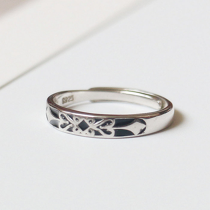 Wholesale Princess and Knight Couple Ring Blue Diamond Valentine's Day