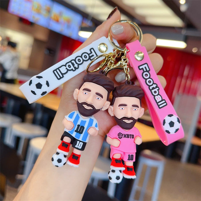 Wholesale Cartoon Football Superstar 3D Doll Keychain JDC-KC-YueW004