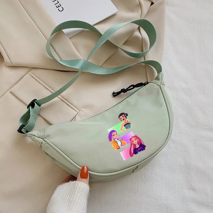 Wholesale Cartoon print lightweight simple nylon crossbody bag Shoulder Bags