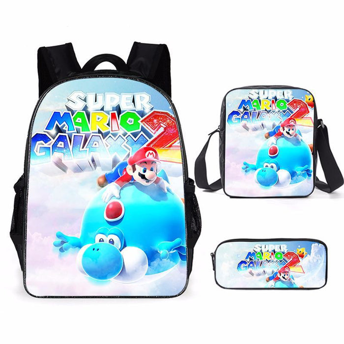 Wholesale Cartoon Backpack Primary and Secondary School Students Three-piece Schoolbag Backpack Shoulder Bag Pencil Case JDC-BP-Shangl001