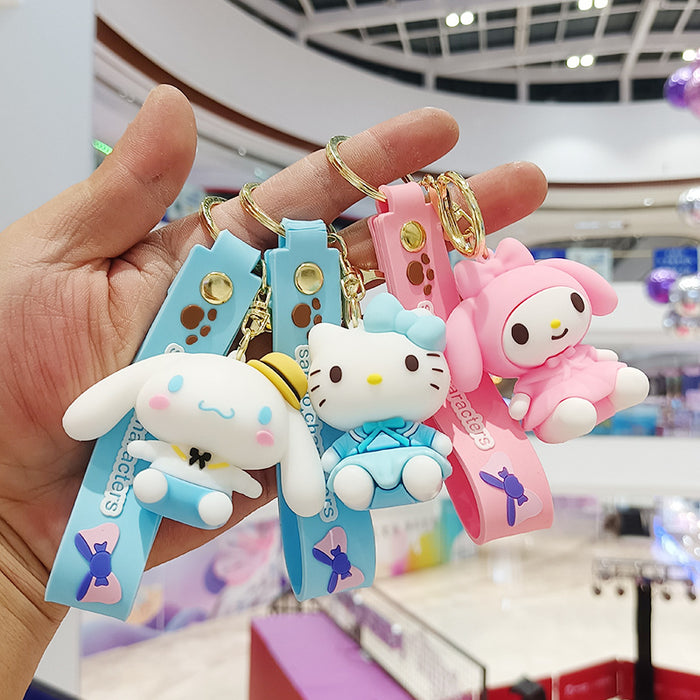 Wholesale Cartoon Silicone Doll Keychain JDC-KC-KuangK044