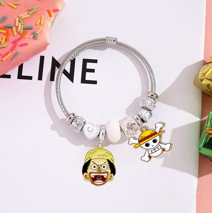 Wholesale Anime Stainless Steel Pendant Bracelet Fashion Jewelry Accessory for Women MOQ≥2