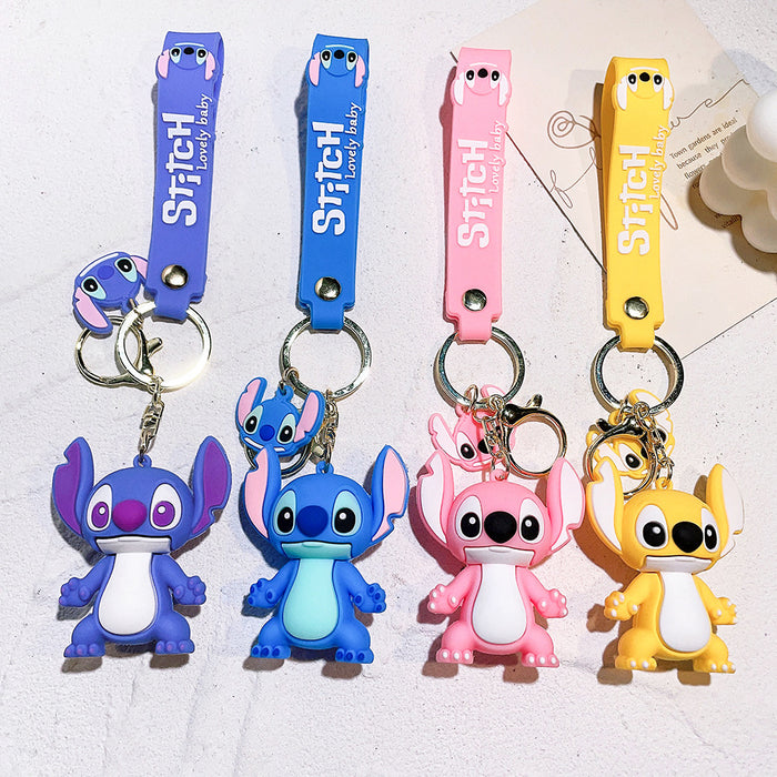 Wholesale  Cute Doll Silicone Keychain Bag Car Keychain  Cute Keychain