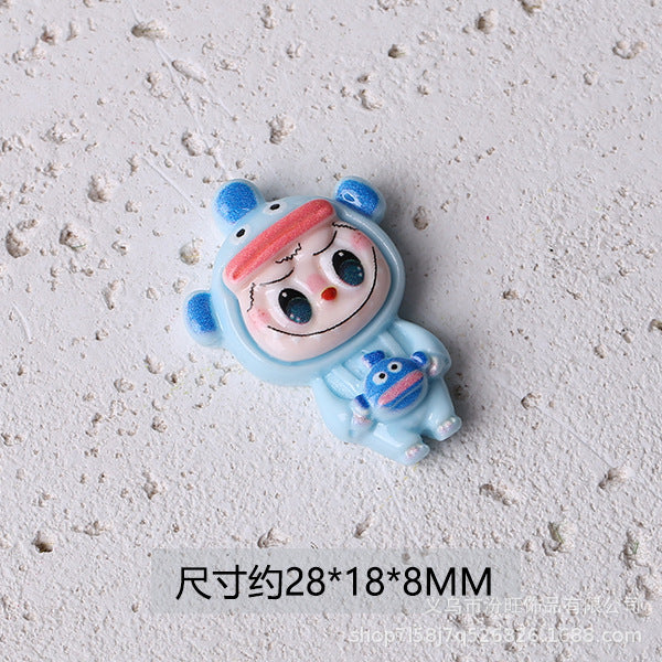 Wholesale Anime Bear Doll Funny Resin Accessories Cream Glue Hair Accessories Headband Mobile Phone Case Pendant