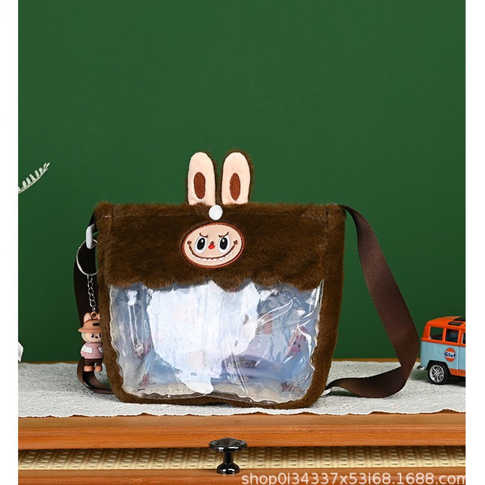 Wholesale Cartoon Doll Mesh Plush Toy Crossbody Bag  Shoulder Bags