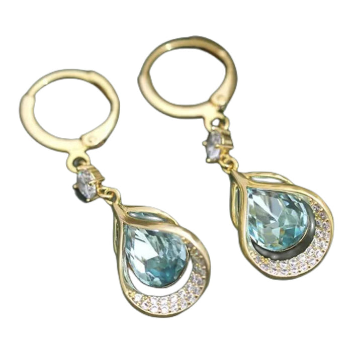 Wholesale Lake blue earrings earrings personalized earrings earrings temperament earrings