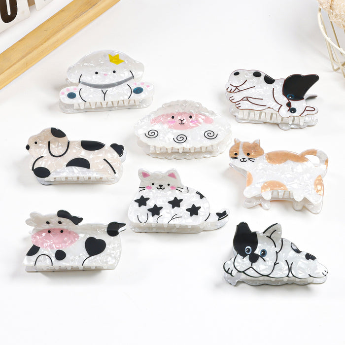 Wholesale Cute Cat and Puppy Hair Clip Accessories Pet Pattern Headwear Clip Hair Clip