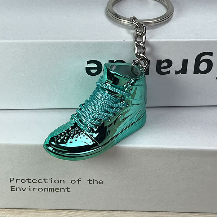 Wholesale Electroplated Mini Shoe PVC Keychain (F) JDC-KC-XingS004