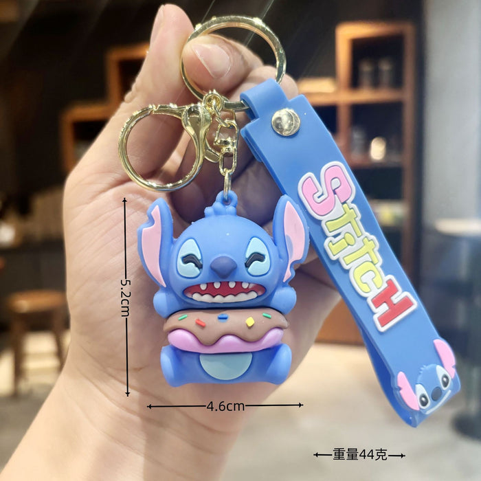 Wholesale  Soft glue  key chain pendant wholesale student bagkey chain